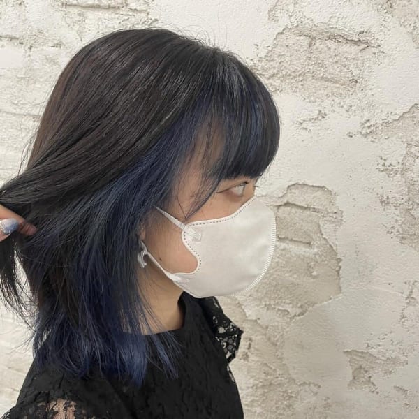 インナーカラーネイビー