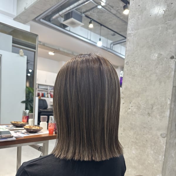 切りっぱなしスタイル