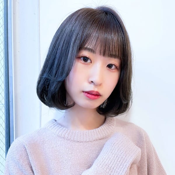 韓国風ミディアムボブ|Hair make MUSE 二条店