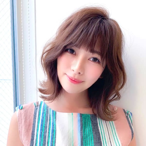 大人ひし形くびれミディアム|Hair make MUSE 二条店