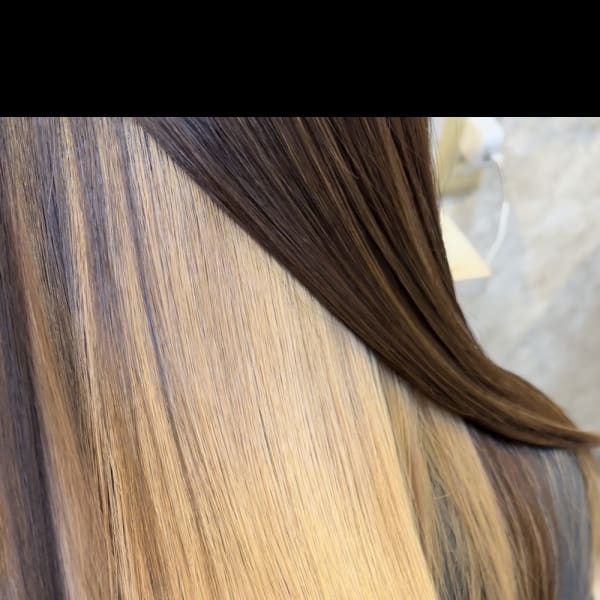 ブリーチ毛への髪質改善美髪ストレート