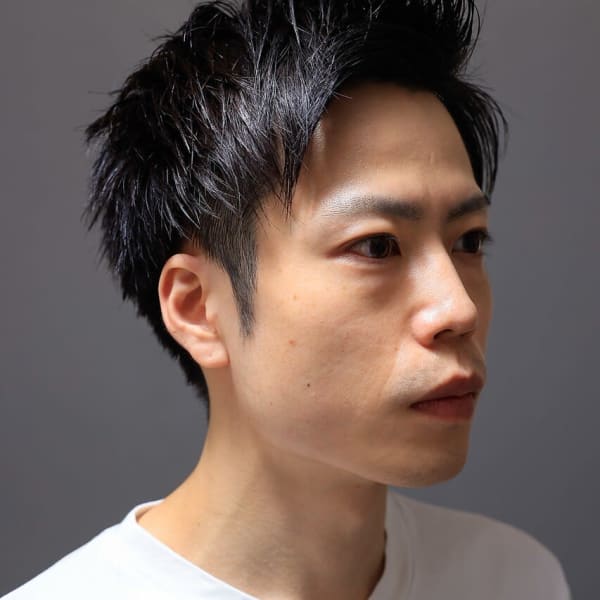 好印象無造作ショート:ネープレスビジネス:イメチェンビジカジ