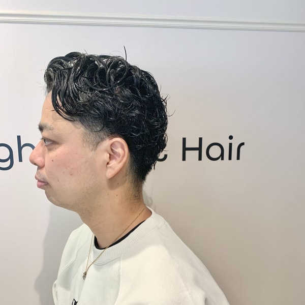 メンズはパーマスタイルで楽々スタイリング|High street Hair