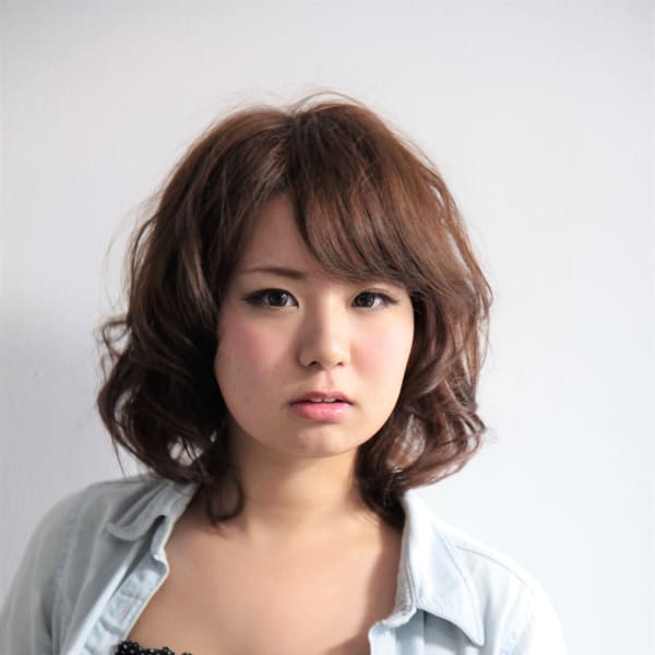 しっかりパーマボブスタイル