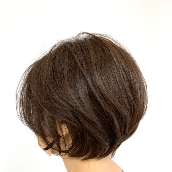 30代40代50代大人可愛い丸みボリュームショートボブ|QUALIS 上福岡店