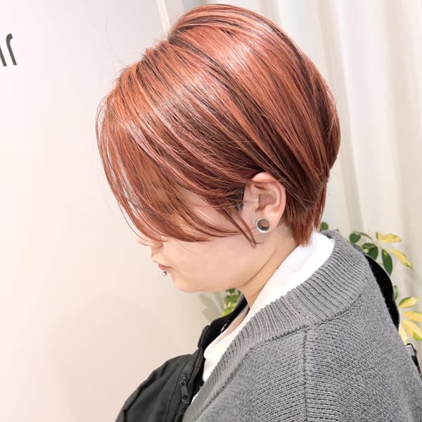 ハイトーン前下がり甘辛MIXショート