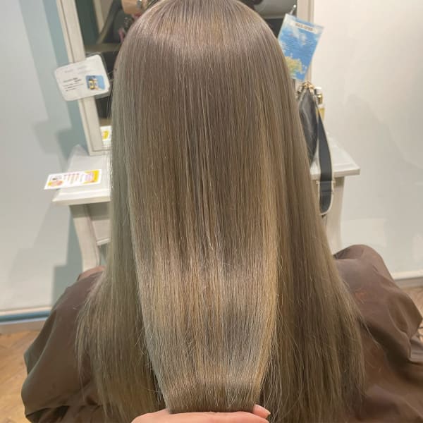 ブリーチ毛対応 酸性ストレート