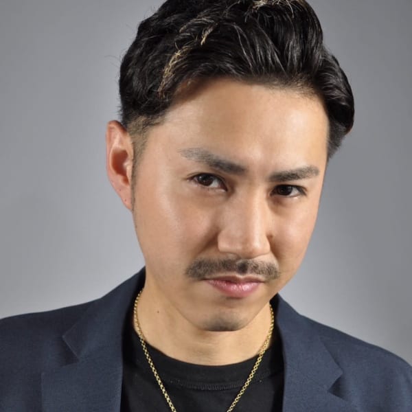 メンズベリーショートビジネスヘアナチュラルツーブロ束感