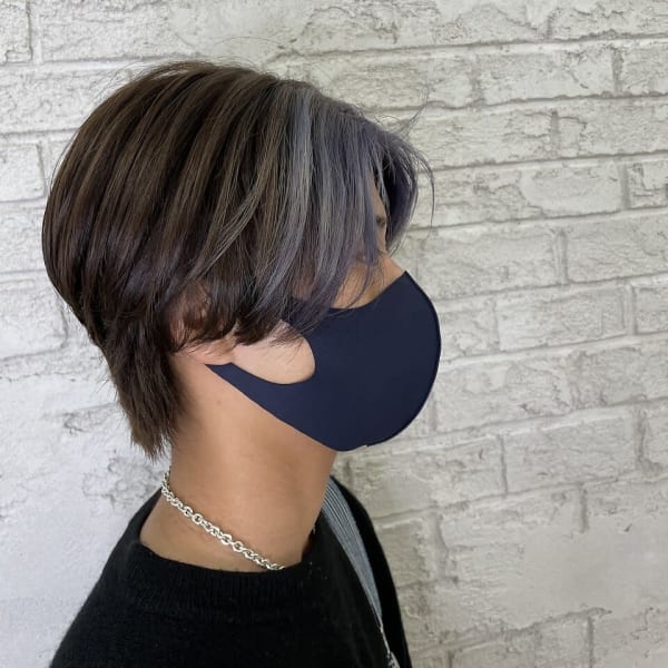 メンズフェイスフレーミングカラー