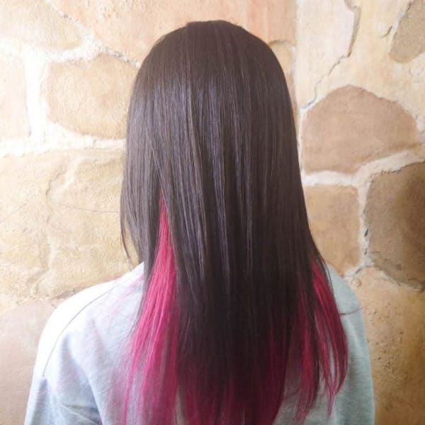 【151e_戸塚】*インナーカラー+ビビットピンク*