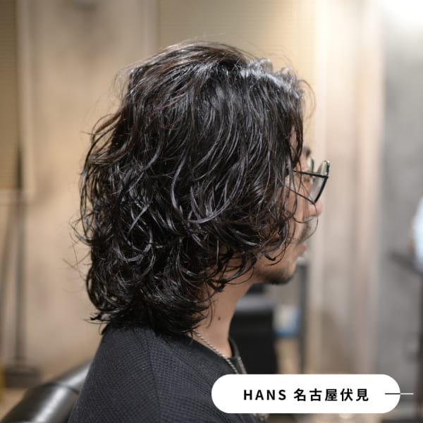 ”セットが超簡単”なメンズパーマスタイル(ミディアム)