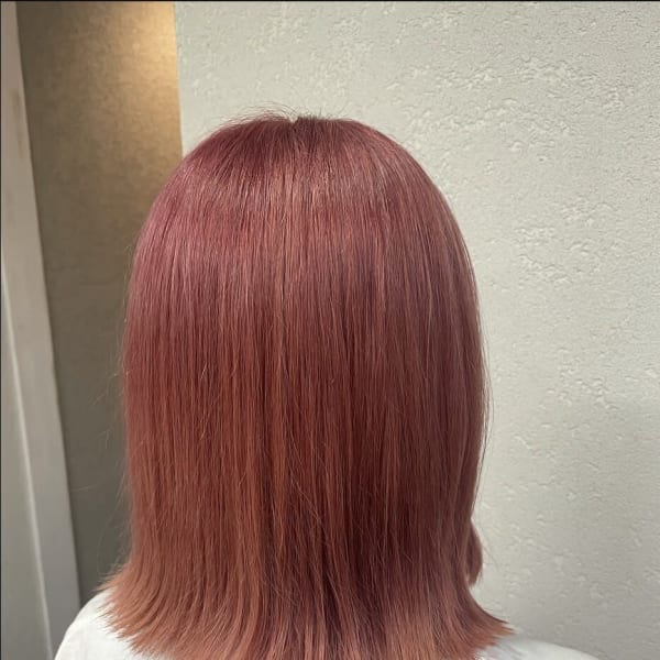 ピンクアッシュロング10代20代30代所沢