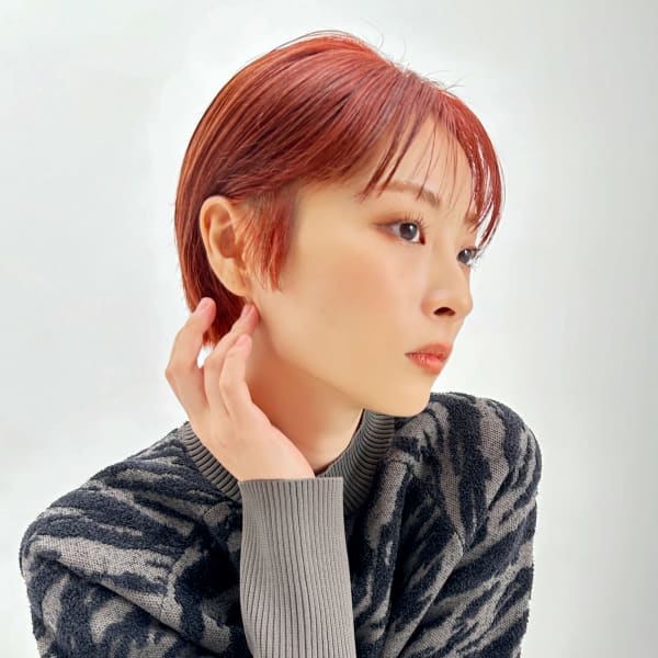 【La fith】小顔カット×ワインレッド