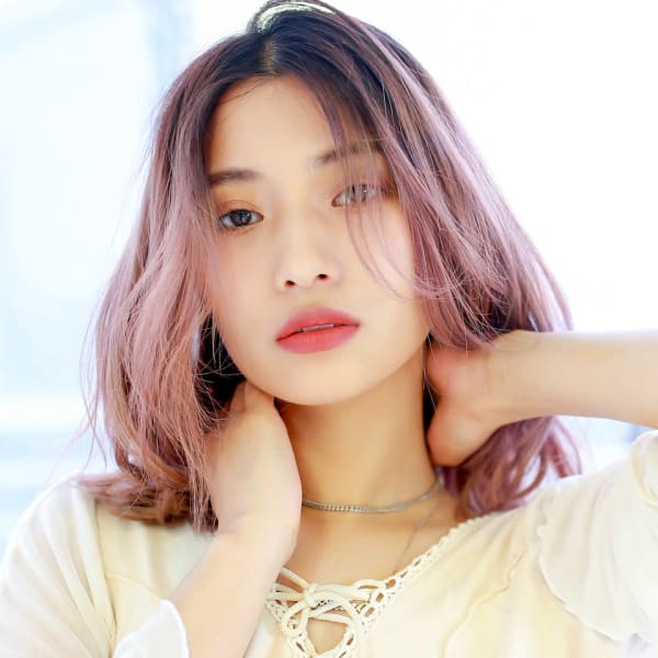 【La fith】シアーピンク×Aラインボブ