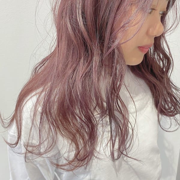 20代30代透明感ピンクベージュ大人かわいいグラデーションカ