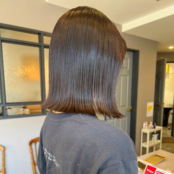 30代40代50代大人可愛いアッシュグレージュ艶透明感ストレ