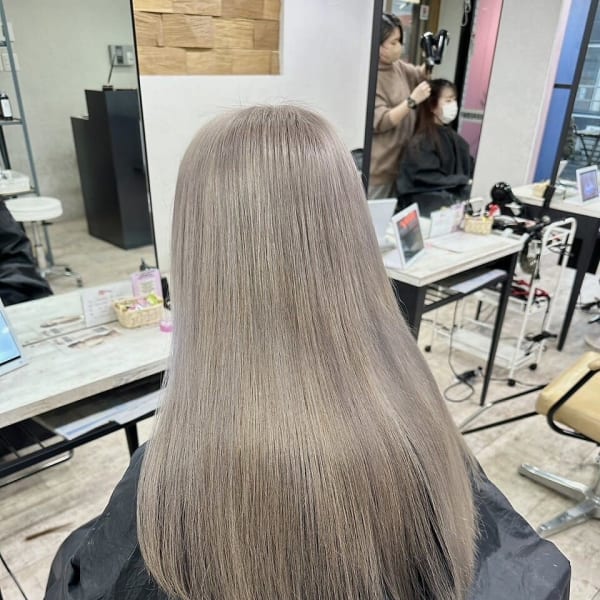 ミルクティーグレージュロングレイヤー所沢新所沢