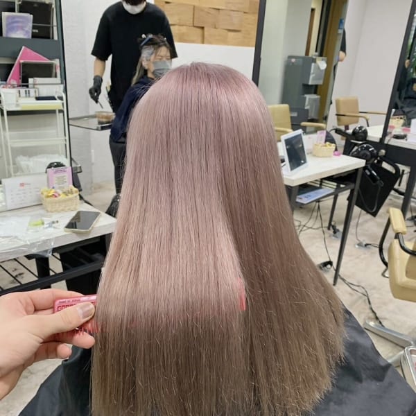 ミルクティーベージュミルキーロングレイヤー所沢|agir hair 所沢 【アジールヘア】 所沢プロペ通り店