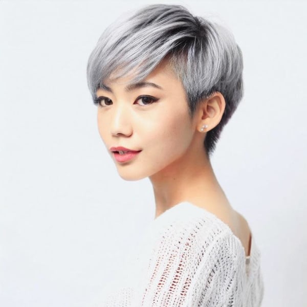 福岡小倉刈上げケアブリーチアッシュシルバー