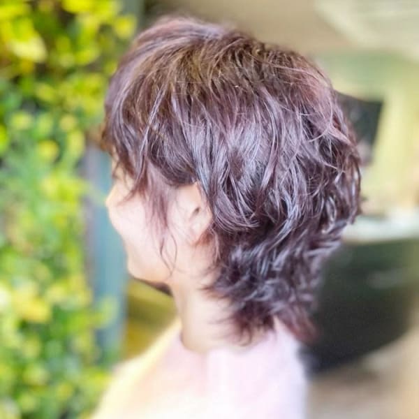 フレンチガーリーパーマ20代30代40代ショートウルフパーマ