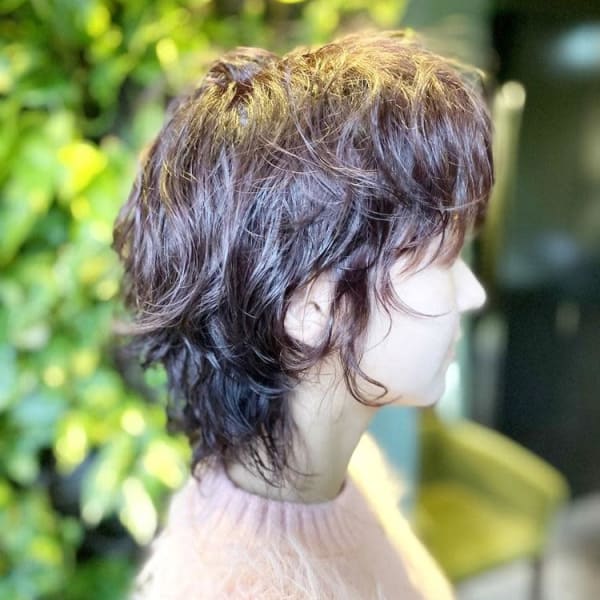 フレンチガーリーパーマ20代30代40代ショートウルフパーマ