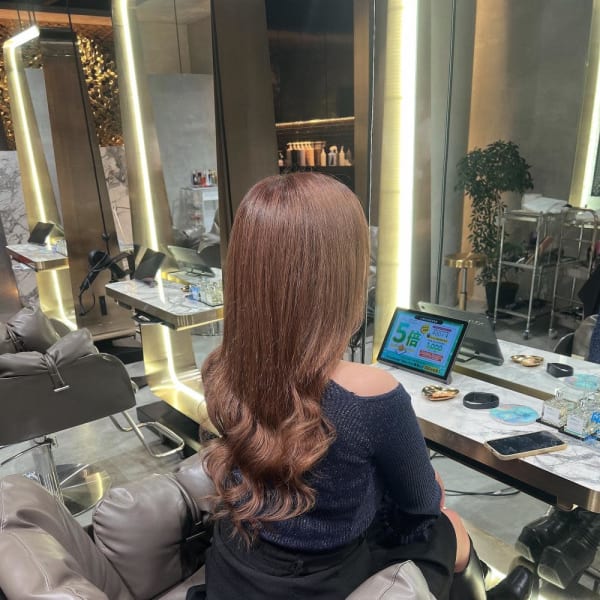 ブラウン系ロングヘアー