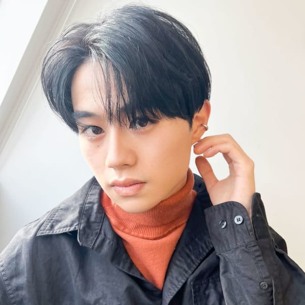 30代40代メンズセンターパート清潔感ビジネス好感度モテ髪|QUALIS 赤塚店