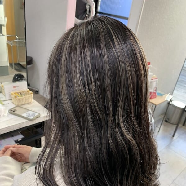 コントラストハイライトベージュ10代20代30代所沢