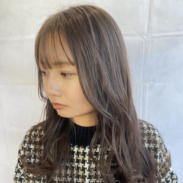 30代人気/ブリーチなし/ラベンダーグレージュ/レイヤー|SARA Beauty Sight 春日店