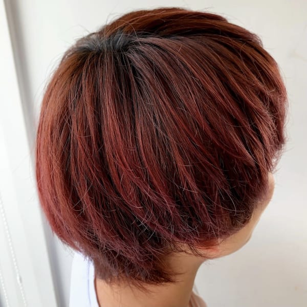 オレンジブラウンメンズウルフショート所沢新所沢