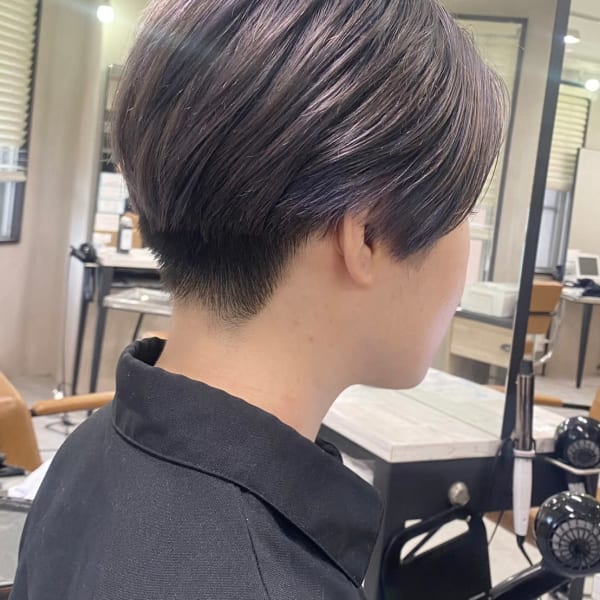 20代30代大人かわいい小顔韓国へア艶感ラベンダー【上野】