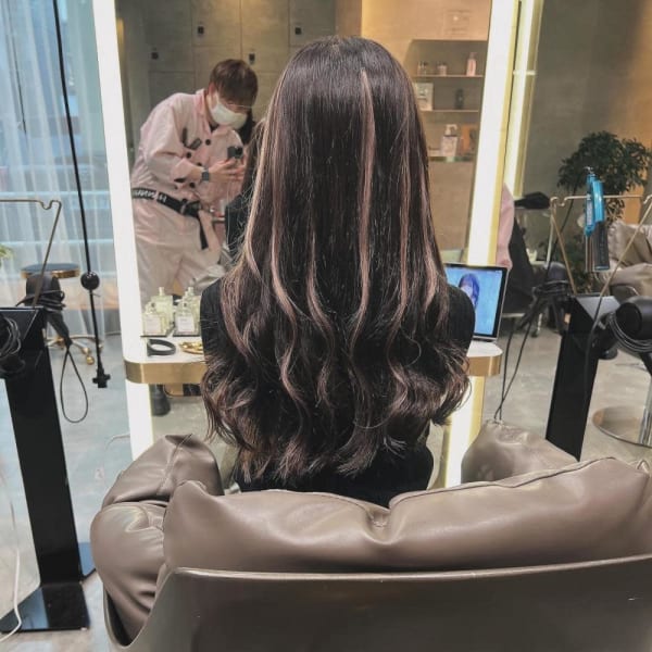 冬のハイライトエクステ