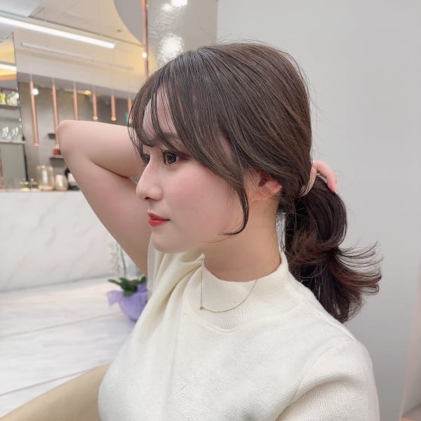 ロング/ミディアム/前髪カット/レイヤーカット/黒髪/髪質改