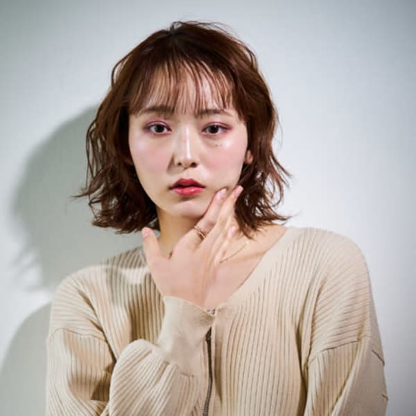 ミディアムボブパーマ