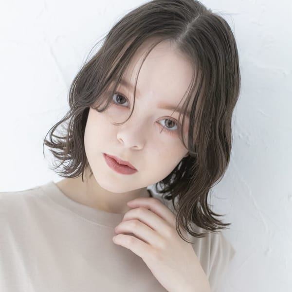 くびれボブ/前髪/小顔/くびれ/10代20代30代レイヤー