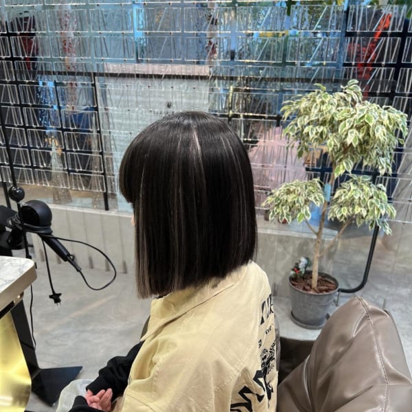 Bobでもハイライトでイメチェン