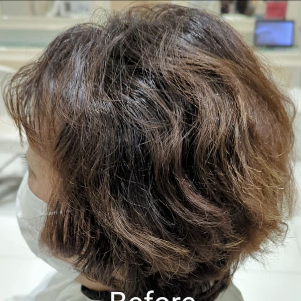 《美髪》髪質改善ストレート×ショート【AVENIR我孫子】