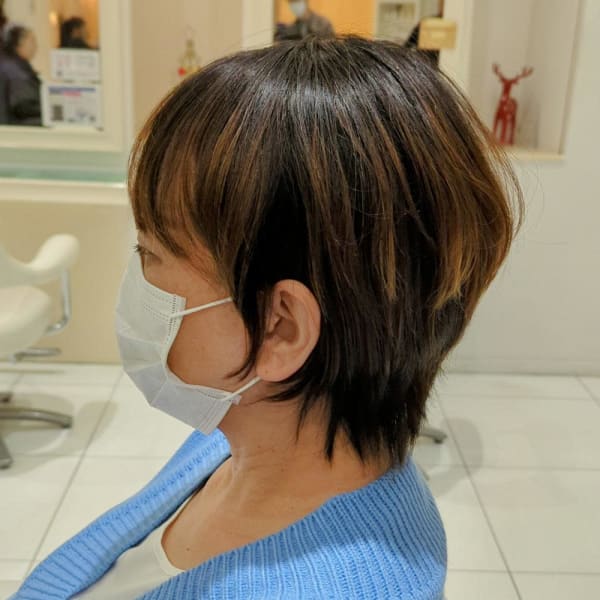 《美髪》髪質改善ストレート×ショート【AVENIR我孫子】