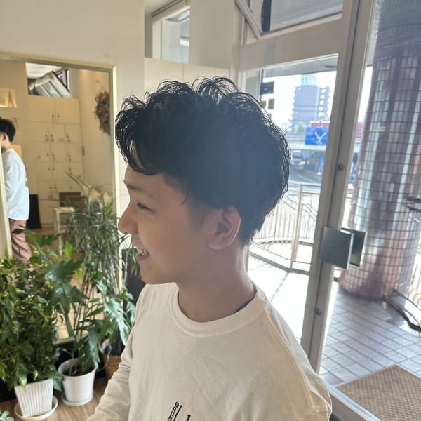 くせ毛風メンズパーマ