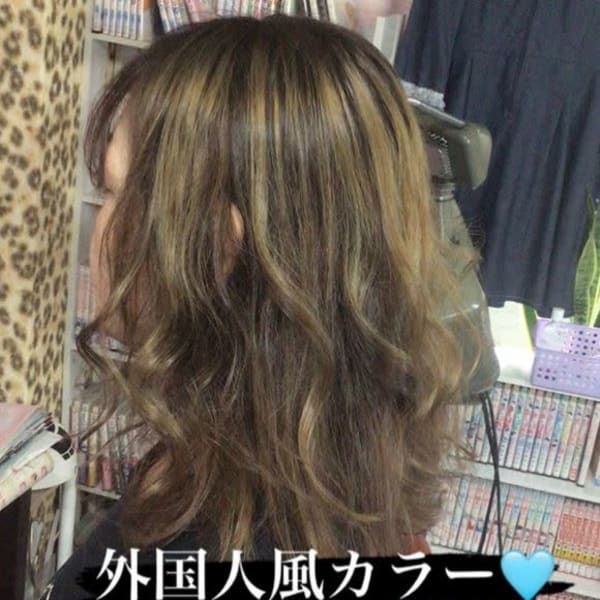 バレイヤージュ外国人風