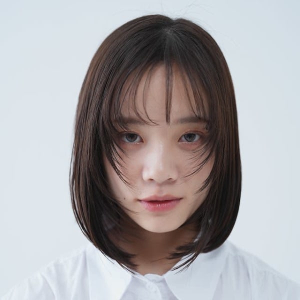 ボブ×シースルーバング|soin de brace大日店ミルボン認定髪質改善サロン