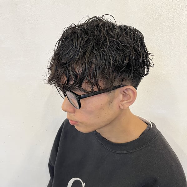 マッシュ×スパイラルパーマ