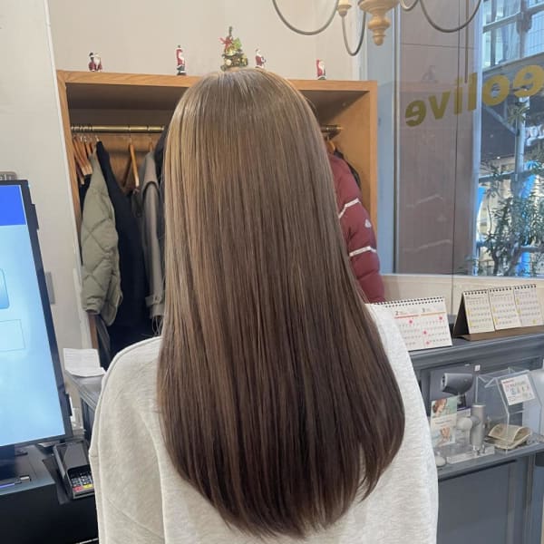 艶髪　髪質改善　ダブルカラー