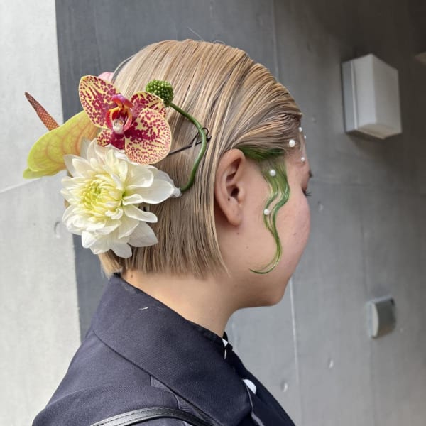 成人式ヘア　ヘアセット　ヘアアレンジ
