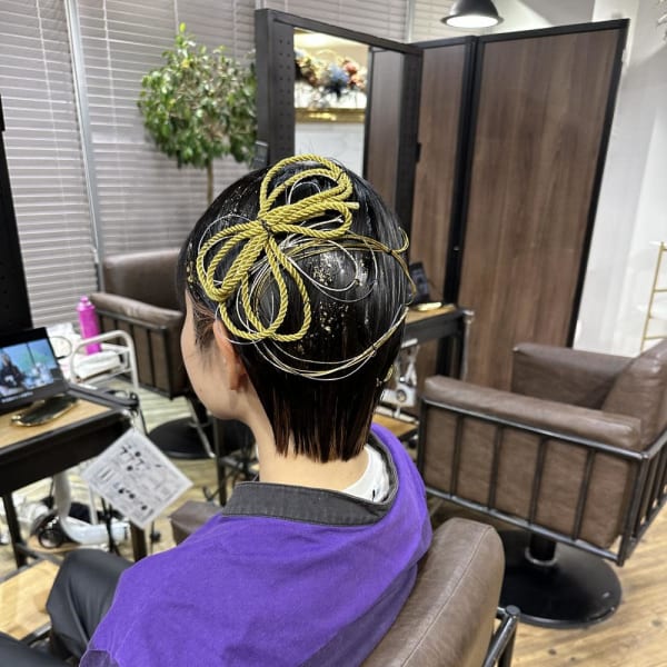 成人式ヘア　ヘアセット　ヘアアレンジ