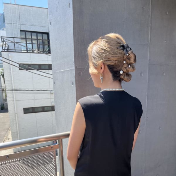 成人式ヘア　ヘアセット　ヘアアレンジ