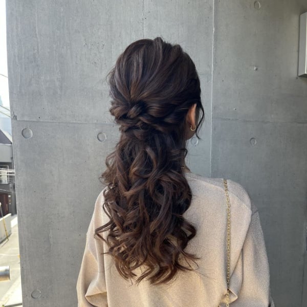 成人式ヘア　ヘアセット　ヘアアレンジ