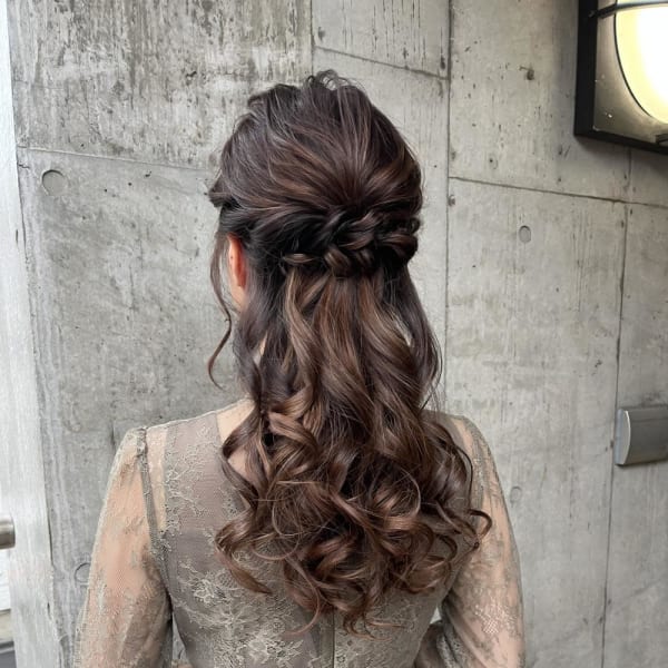 成人式ヘア　ヘアセット　ヘアアレンジ