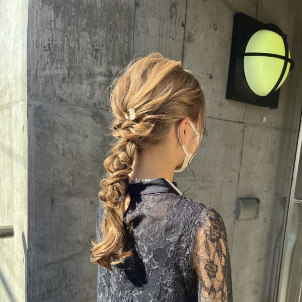 成人式ヘア　ヘアセット　ヘアアレンジ