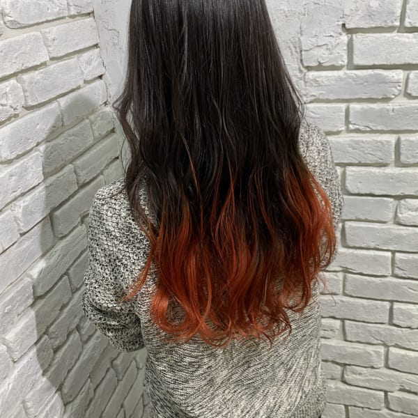 10代20代ブリーチグラデーションカラー